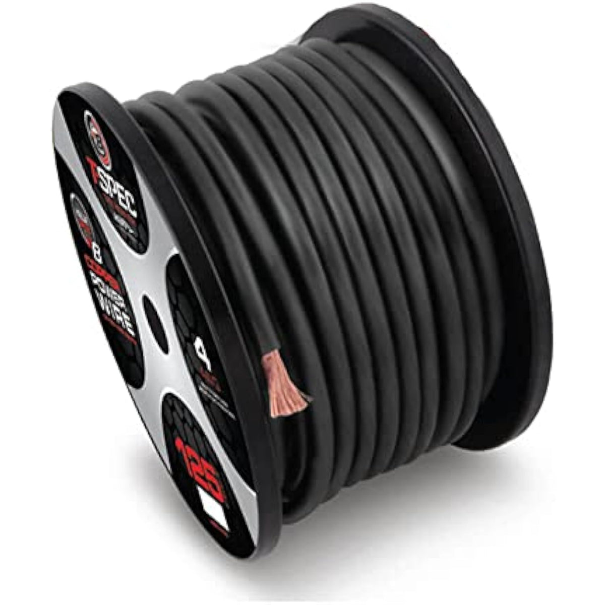 T-SPEC - 4 Awg 100Ft Matte Black Ofc Power Wire - V10 Series,Power Wire V10 Series (V10GW-4100)