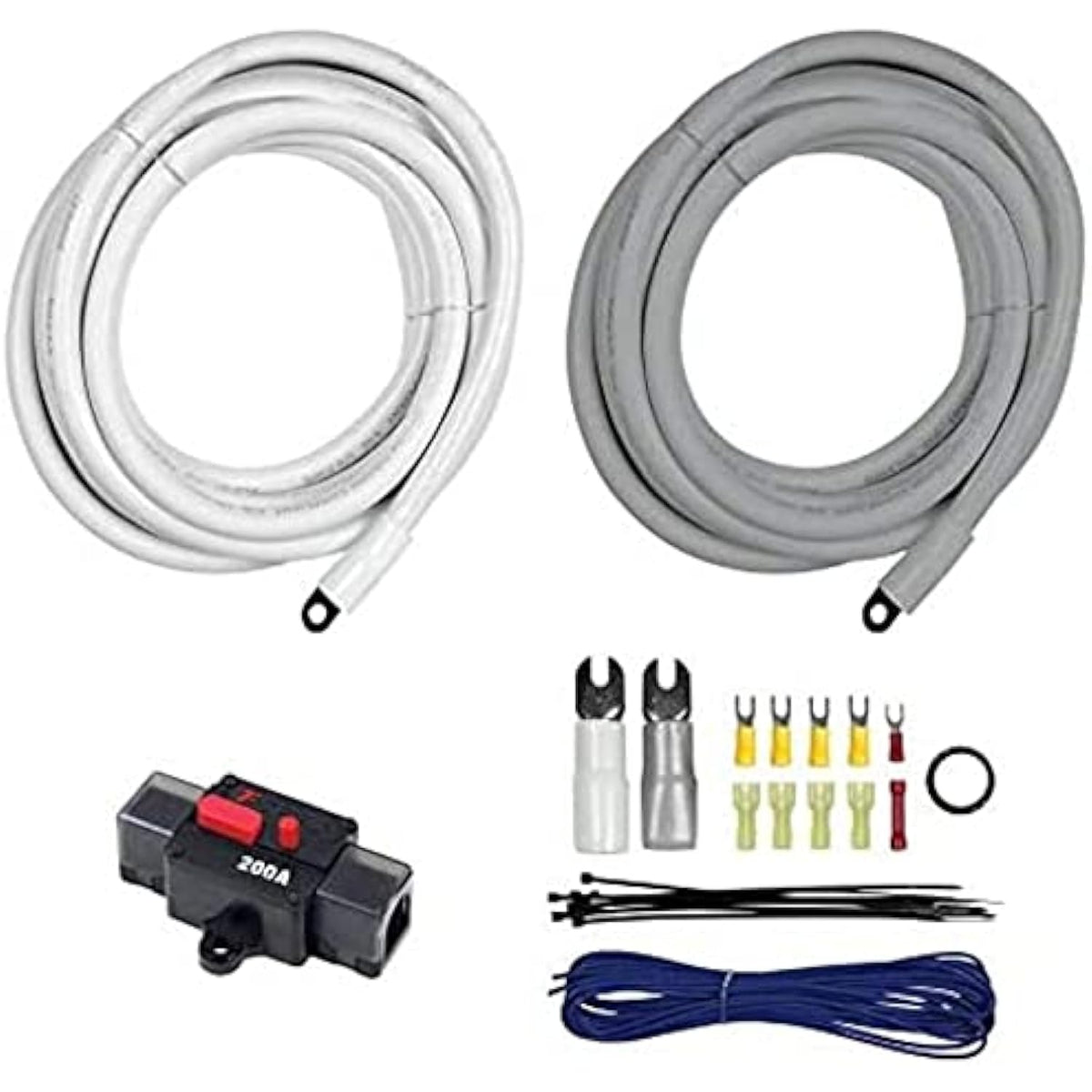 T-SPEC - 10Ft 1/0 Awg Kit W/Circuit Breaker,AMP Kits V10 Marine and Power Sports (V10-S1001)