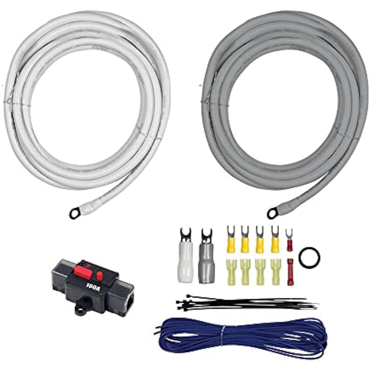 T-SPEC - 20Ft 4Awg Kit W/Circuit Breaker,AMP Kits V10 Marine and Power Sports (V10-2041)