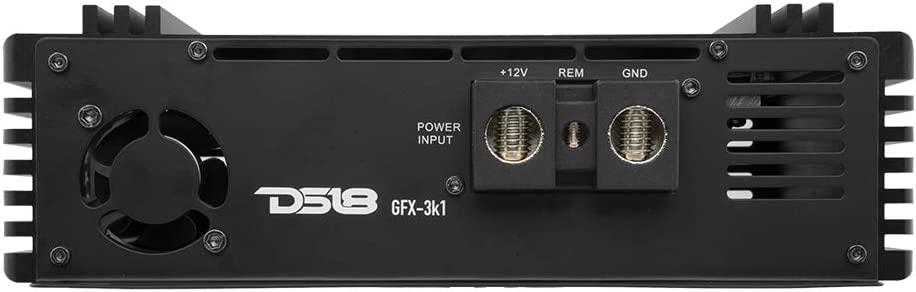 DS18 GFX-3K1 – Full-Range Class D 1-Channel Monoblock Amplifier – 3000 Watts RMS, 1-Ohm