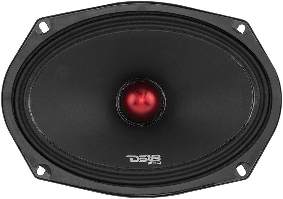 DS18 PRO-X698BM 6x9” Mid-Range Loudspeaker with Bullet 550 Watts RMS 8-Ohm with Grill