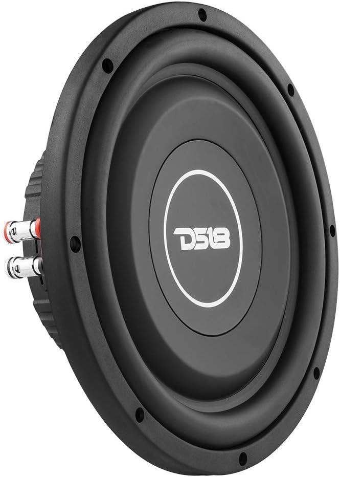 DS18 SRW10.4D 10" Car Subwoofer 700 Watts 4-Ohm DVC Shallow Mount