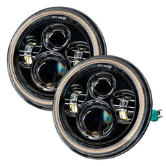 Oracle Lighting 5769-123 - 2007-2018 Jeep Wrangler JK Switchback LED Halo Headlights- DRL and Turn Signal -