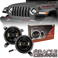 Oracle Lighting 5769J-334 - Jeep Wrangler JL/Gladiator JT 7" High Powered LED Headlights (Pair) - ColorSHIFT - w/No Controller