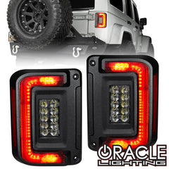 Oracle Lighting 5891-504-T - Flush Mount LED Tail Lights for 2007-2017 Jeep Wrangler JK - Tinted