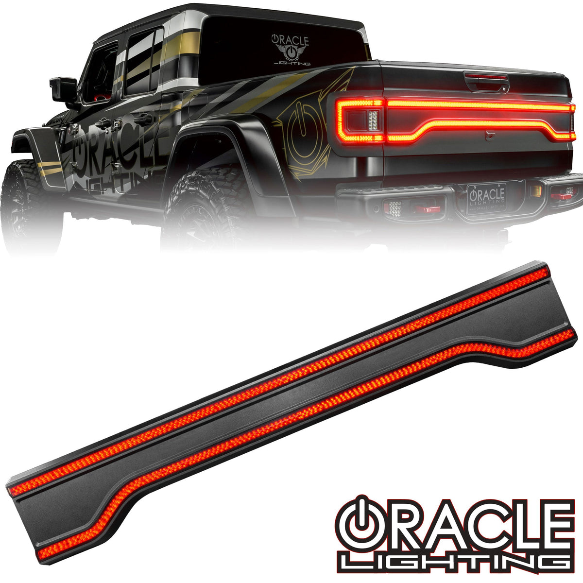 Oracle Lighting 5918-504 - Racetrack Flush Style LED Tailgate Panel Light for Jeep Gladiator JT - Standard