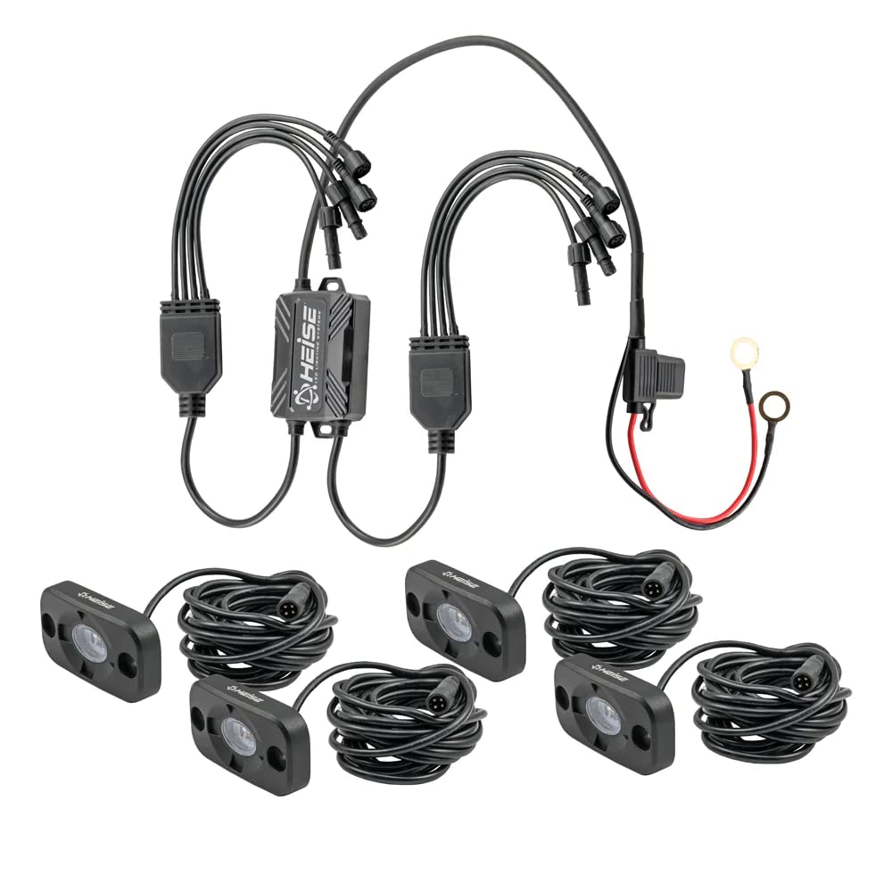 Heise - RGB Accent Lights 4 Pack Kit � Black Housing (HE-4TLRGBK)