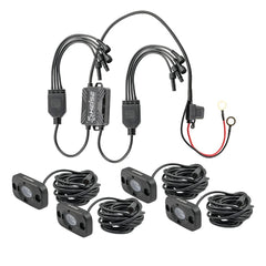 Heise - RGB Accent Lights 4 Pack Kit � Black Housing (HE-4TLRGBK)