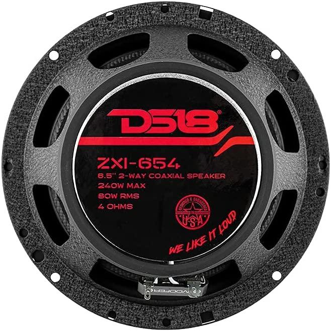 2 Pair DS18 ZXI654 ZXI  6.5" 2-Way Coaxial Speakers ,Kevlar Cone 240 Watts 4-Ohm