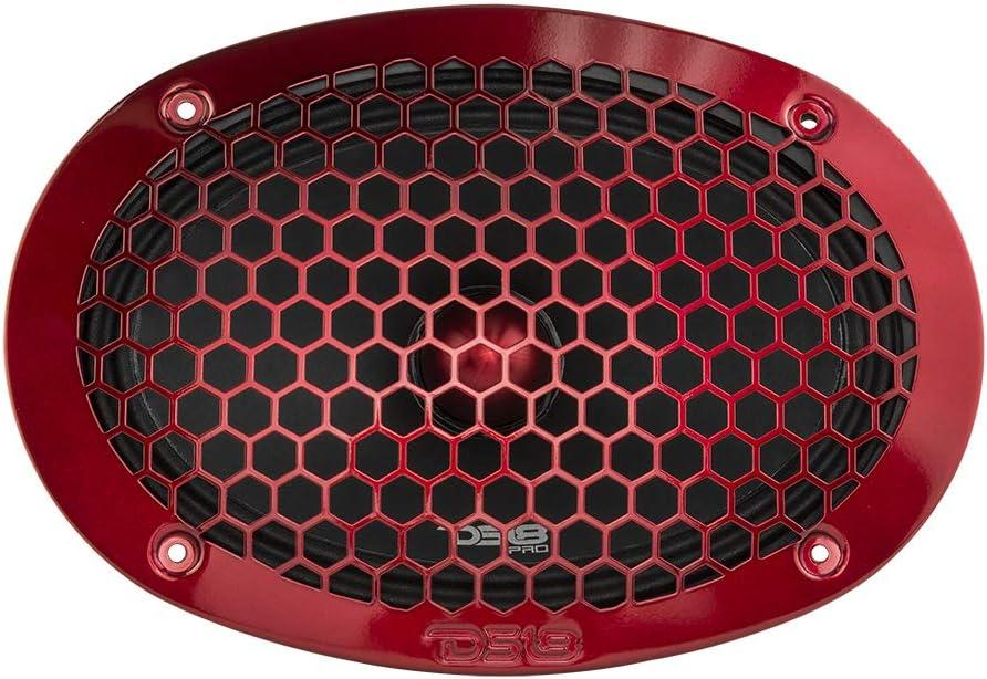 DS18 PRO-X698BM 6x9” Mid-Range Loudspeaker with Bullet 550 Watts RMS 8-Ohm with Grill