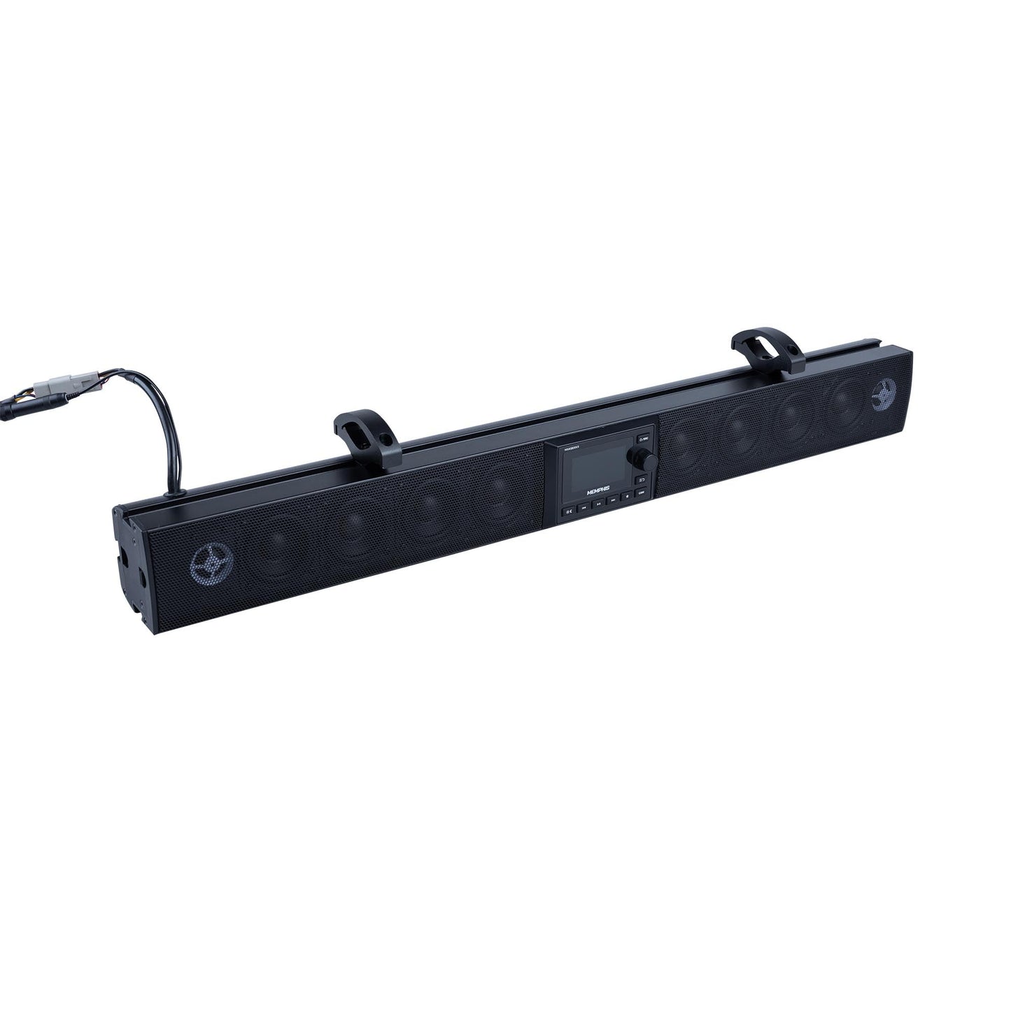 Memphis MXASB35V3 35" Powersports Bluetooth Sound Bar with LED Lighting & Full Color 3” TFT Display Screen