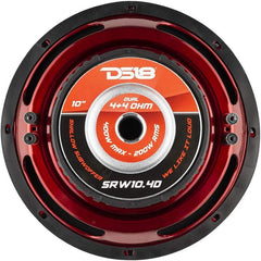 DS18 SRW10.4D 10" Car Subwoofer 700 Watts 4-Ohm DVC Shallow Mount