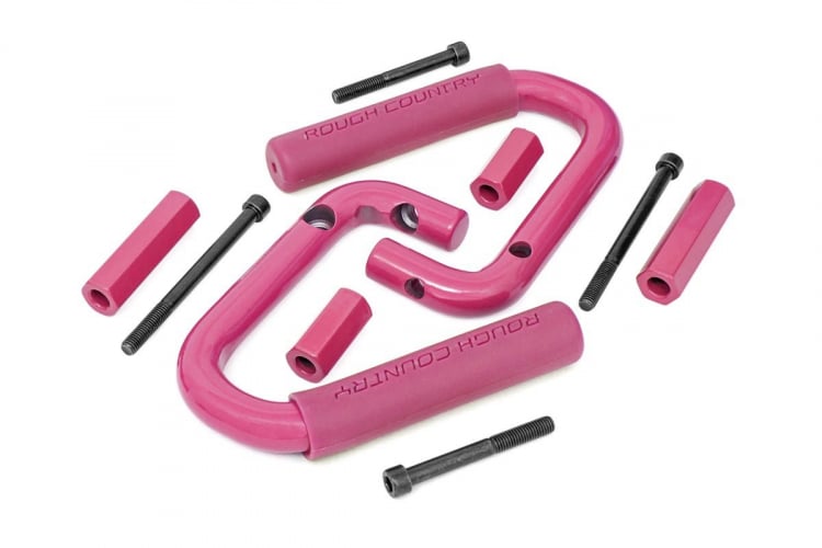 Rough Country 6501PINK Grab Handles Jeep Wrangler JK (2007-2018)