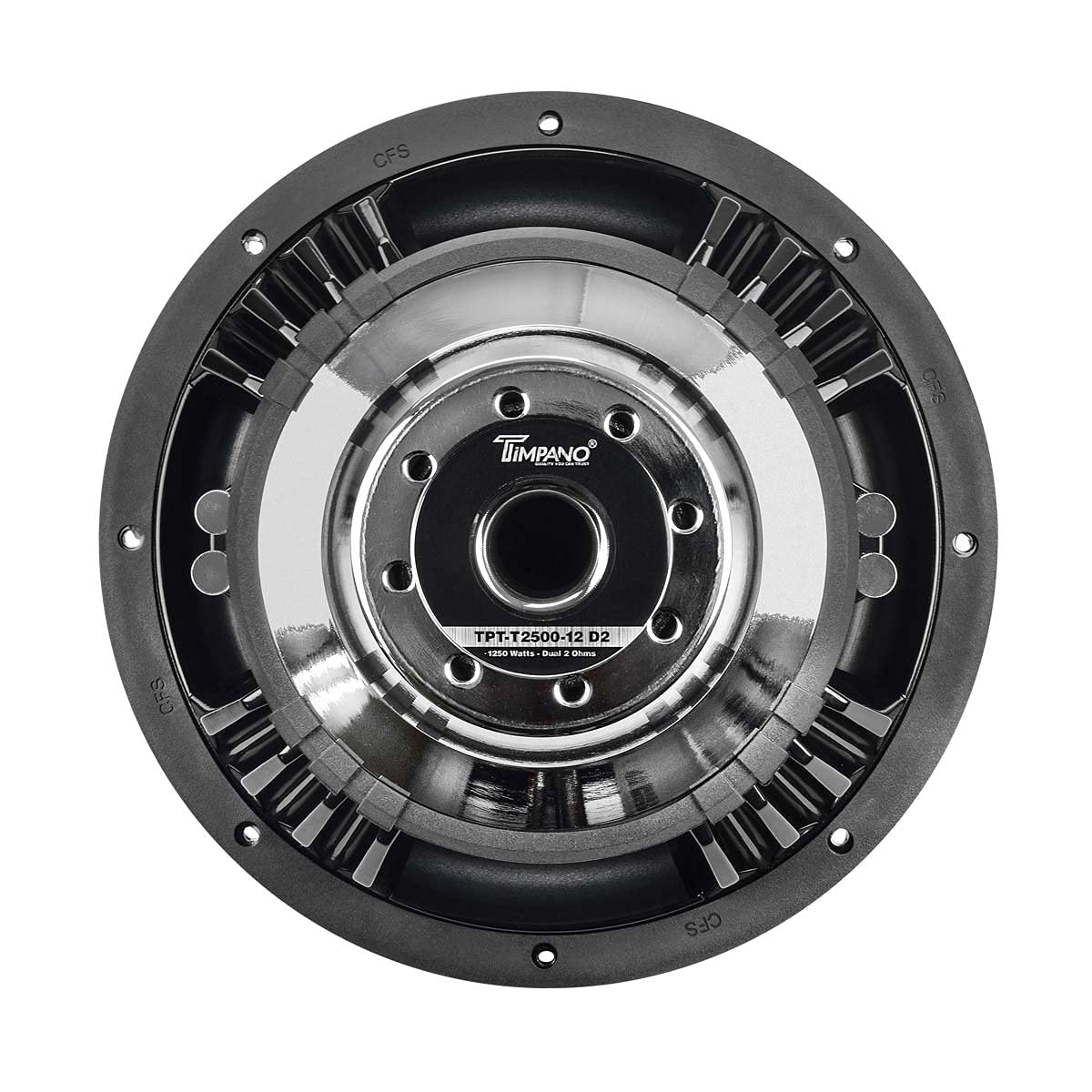 Timpano Audio TPT-T2500-12 D2 12" Car Audio Subwoofer 2500 Watts Dual 2 Ohm High Performance
