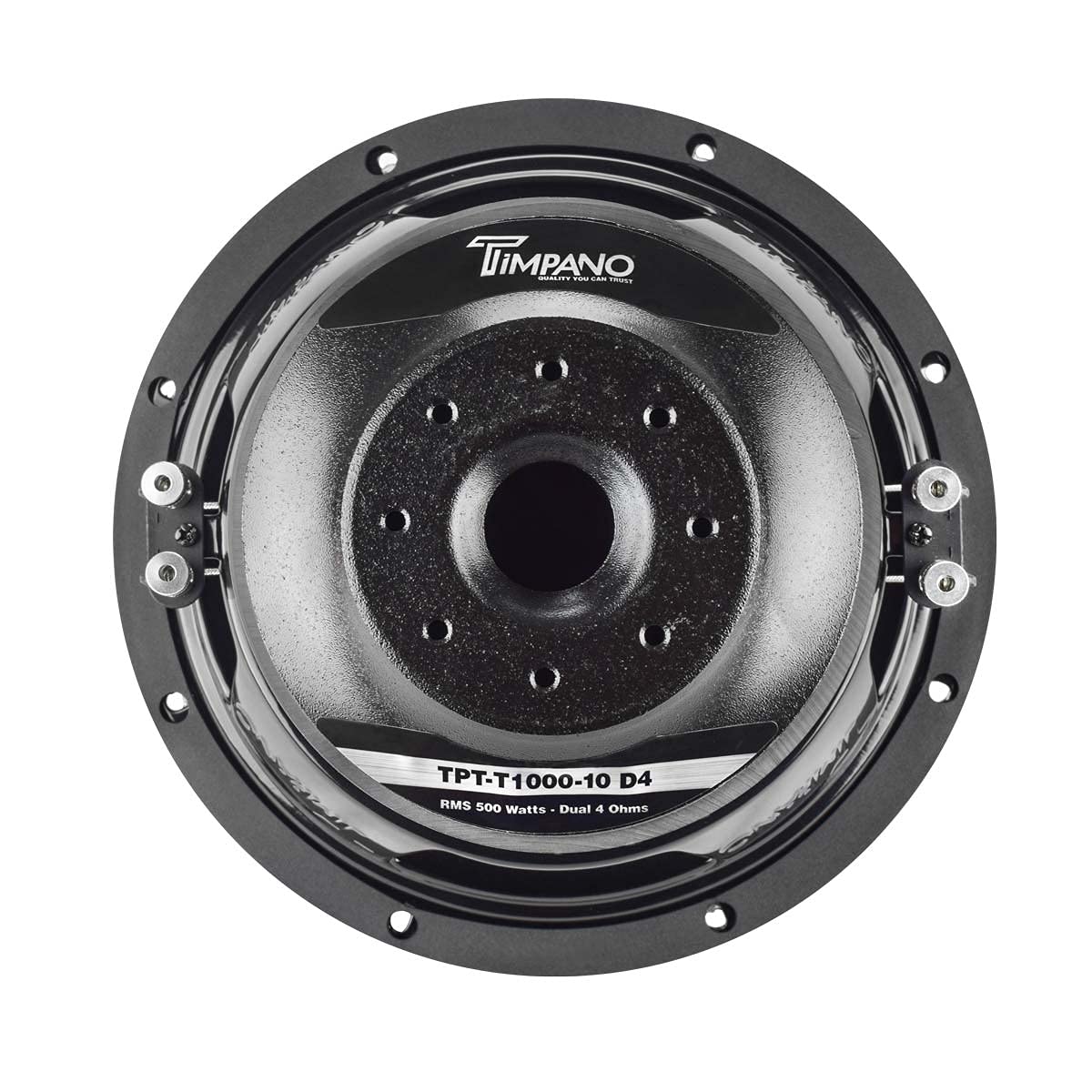 Timpano Audio TPT-T1000-10 D4 10" Car Audio Subwoofer 1000 Watts Dual 4 Ohm Deep Low Tones