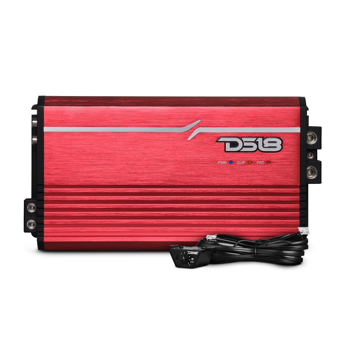 DS18 FRP-3.5K/RD 1-Channel Amplifier 3,500 Watts RMS @ 1-Ohm, Compact Full-Range Class D, High Efficiency, Monoblock Amplifier Great for Bass, Mids, or Highs, Certified Dyno Results, Red