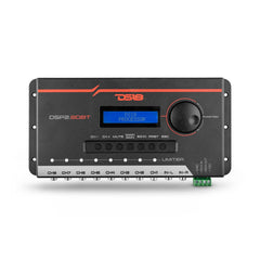 DS18 DSP2.8DBT 2-Channel in and 8-Channel Out Digital Sound Processor with Bluetooth and LCD Screen. Didactic and Intuitive Interface Through The App.