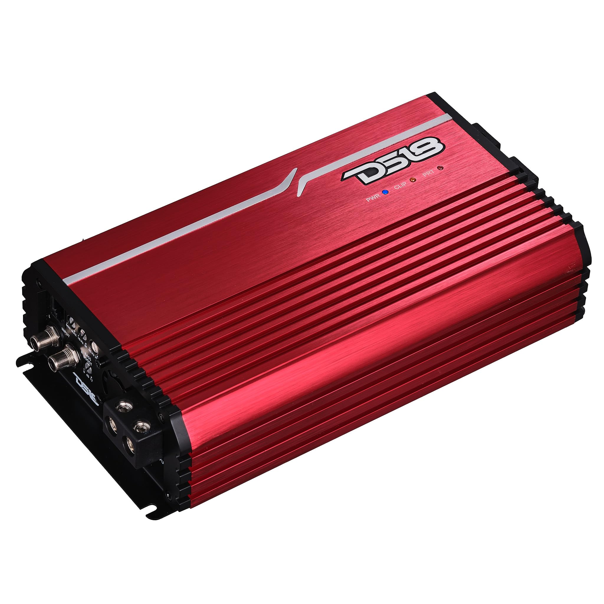 DS18 FRP-3.5K/RD 1-Channel Amplifier 3,500 Watts RMS @ 1-Ohm, Compact Full-Range Class D, High Efficiency, Monoblock Amplifier Great for Bass, Mids, or Highs, Certified Dyno Results, Red