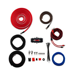 DS18 AMPKIT4 4-GA Amplifier Installation Kit -Red