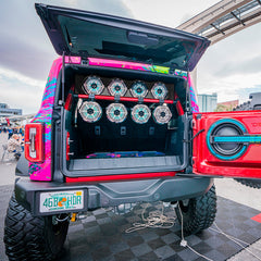 DS18 BRO-SBAR/BK Ford Bronco 6th Gen  4-Door Overhead Bar System fits 4 x 8" speakers + 2 x 6.5" Speakers and 2 x 3.78" Tweeters