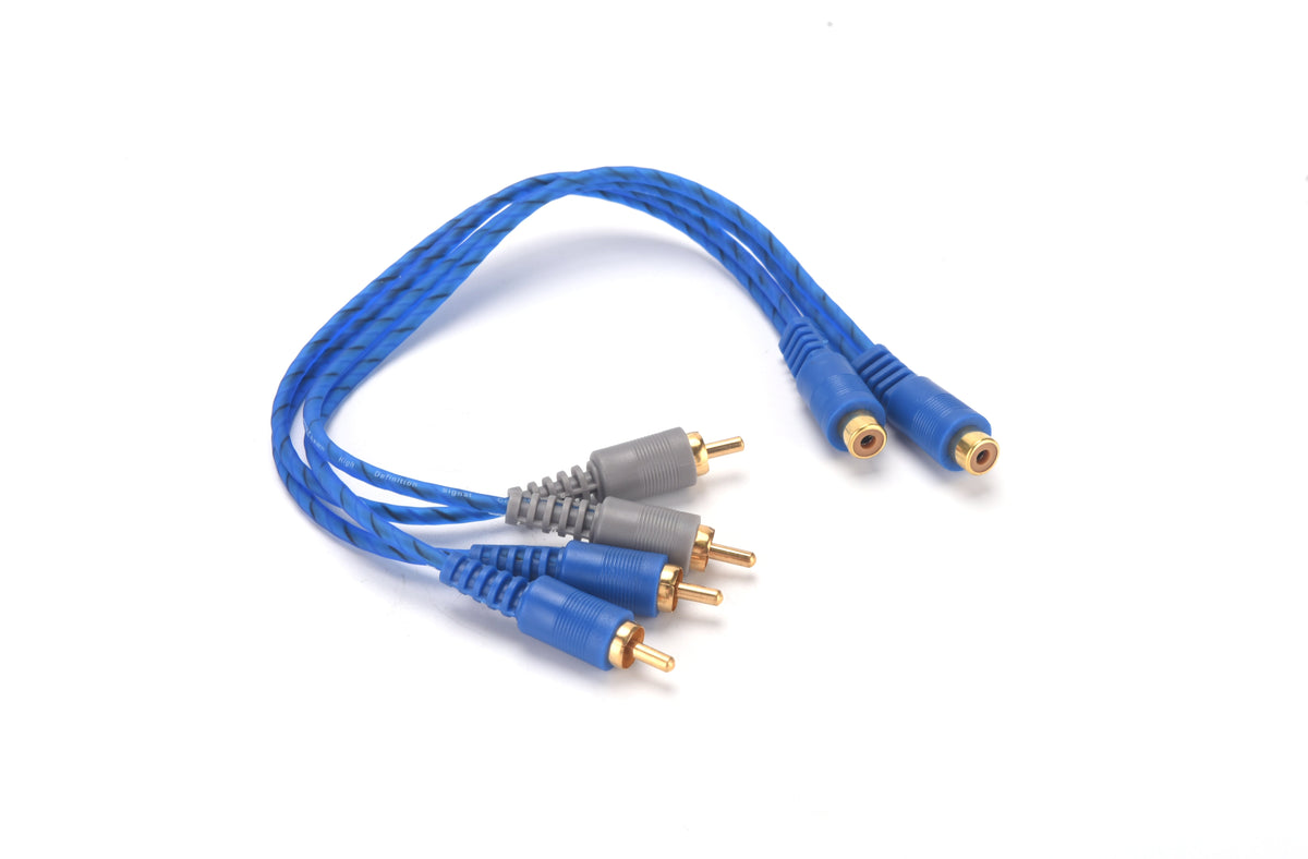 Orion CRY2M RCA Y ADAPTER 1 FOOT 2 MALE 1 FEMALE