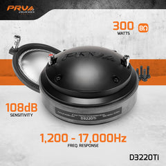 PRV Audio D3220Ti 2" Exit High Frequency Compression Driver
