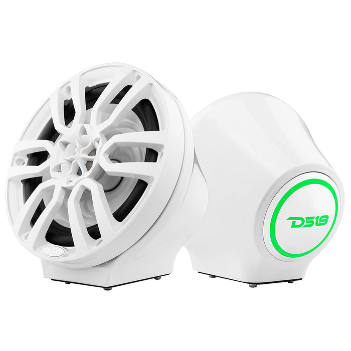 DS18 EN-CFJS8 8" Universal Flat Mount Speaker Pod With LED RGB Lights