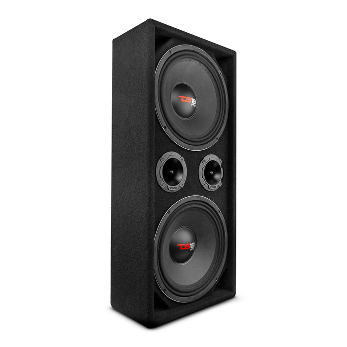 DS18 ENS-PRO-CHX102A.LD Dual 10" Loaded Ported Voceteo box ( 2 x PRO-X10M and 2 x PRO-TWX2)