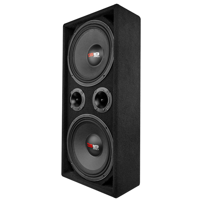 DS18 ENS-PRO-CHX102A.LD Dual 10" Loaded Ported Voceteo box ( 2 x PRO-X10M and 2 x PRO-TWX2)