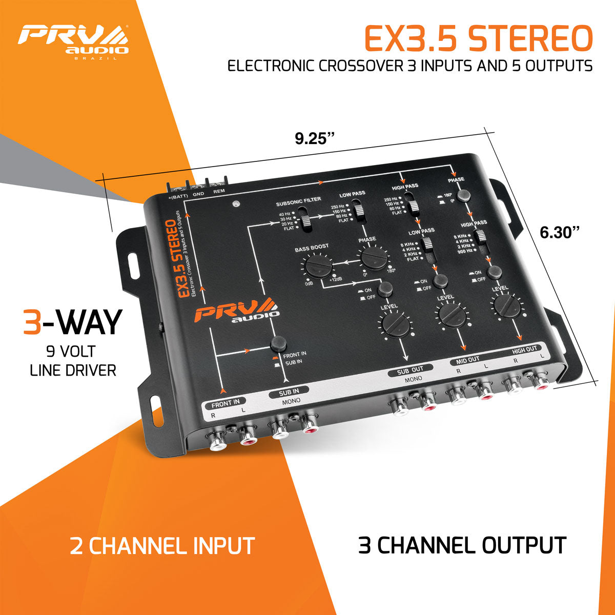 PRV Audio EX3.5 STEREO Electronic Crossover