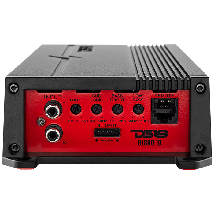 DS18 G1800.1D GEN-X Class D 1-Channel Amplifier 600 Watts Rms @ 1-Ohm