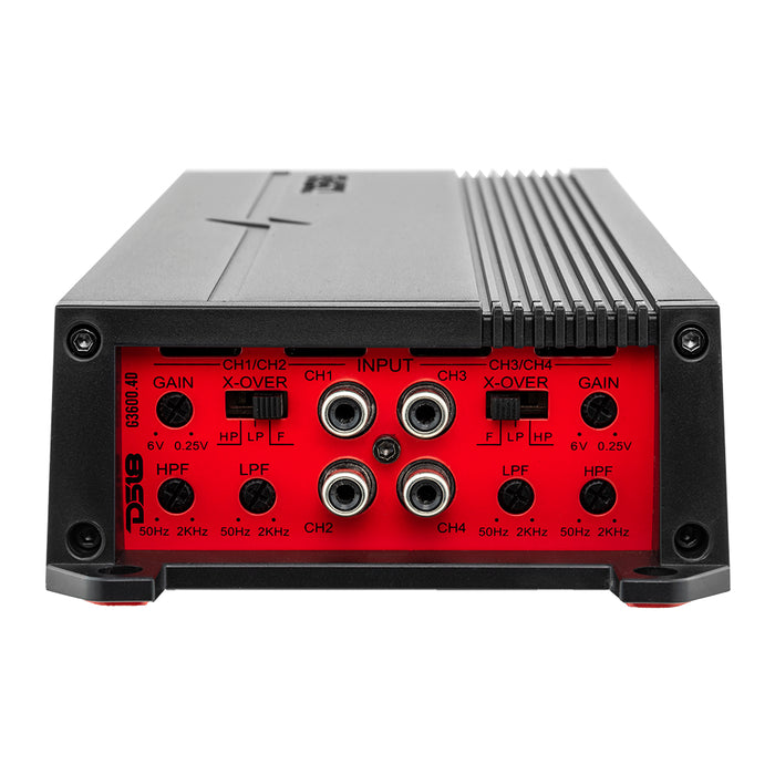 DS18 G3600.4D GEN-X Full-Range Class D 4-Channel Amplifier 4 x 300 Watts Rms @ 4-ohm