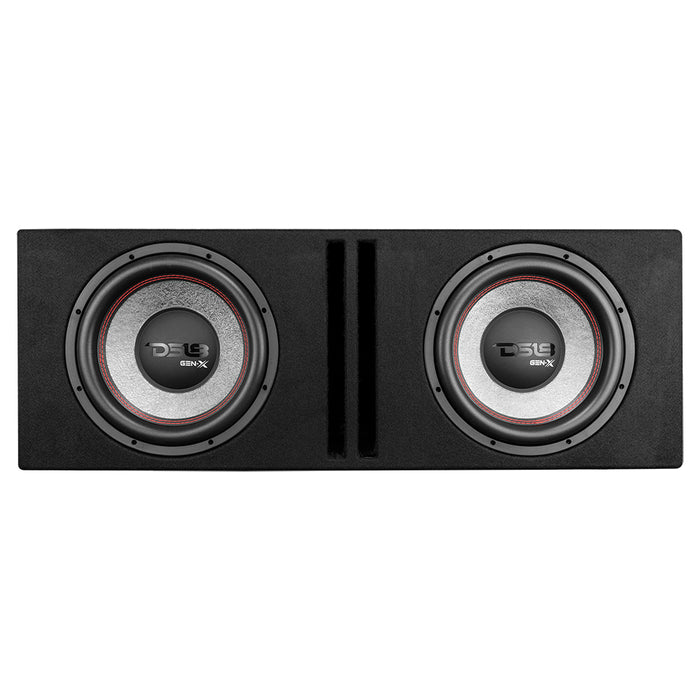 DS18 GEN-X212LD Dual 12" Loaded Subwoofer Ported Enclosure With GEN-X124D 900 Watts Rms