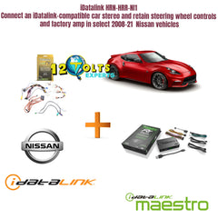 iDatalink HRN-HRR-NI1 + ADS-MRR Connect an iDatalink-compatible car stereo and retain steering wheel controls and factory amp in select 2008-21