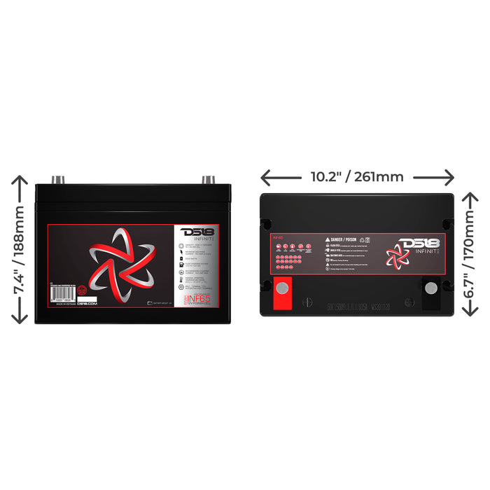 DS18 INF-65AH INFINITE 2000 Watts 65 AH AGM Power Cell