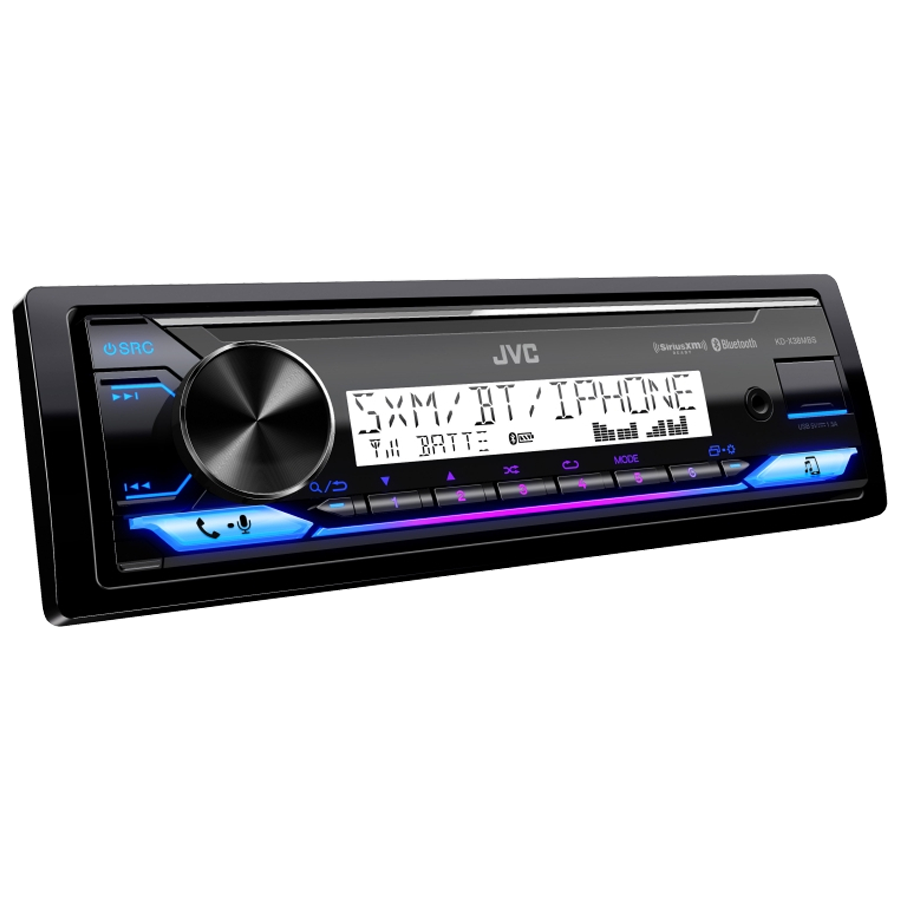 JVC KD-X38MBS KD-X38MBS 1-DIN Digital Media Receiver Bluetooth, USB, with Variable-Color Illumination