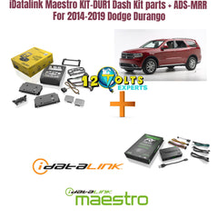 iDatalink Maestro KIT-DUR1 Dash Kit parts + ADS-MRR For 2014-2019 Dodge Durango