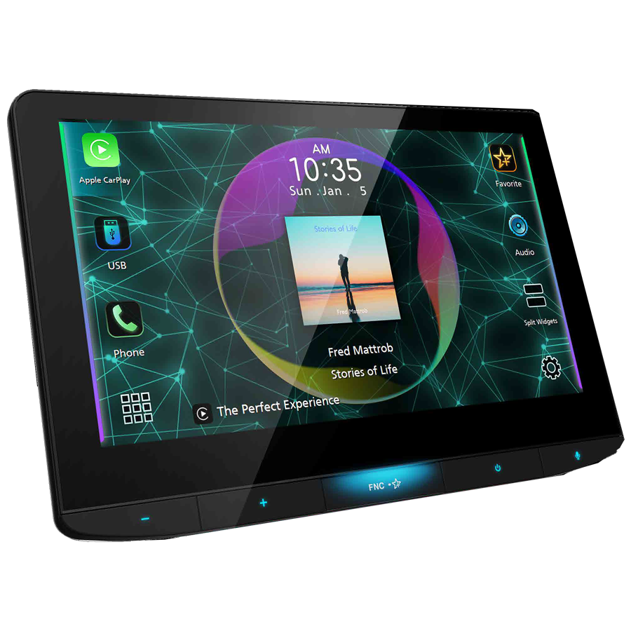 JVC KW-Z1000W 10.1" Floating Digital Multimedia Receiver
