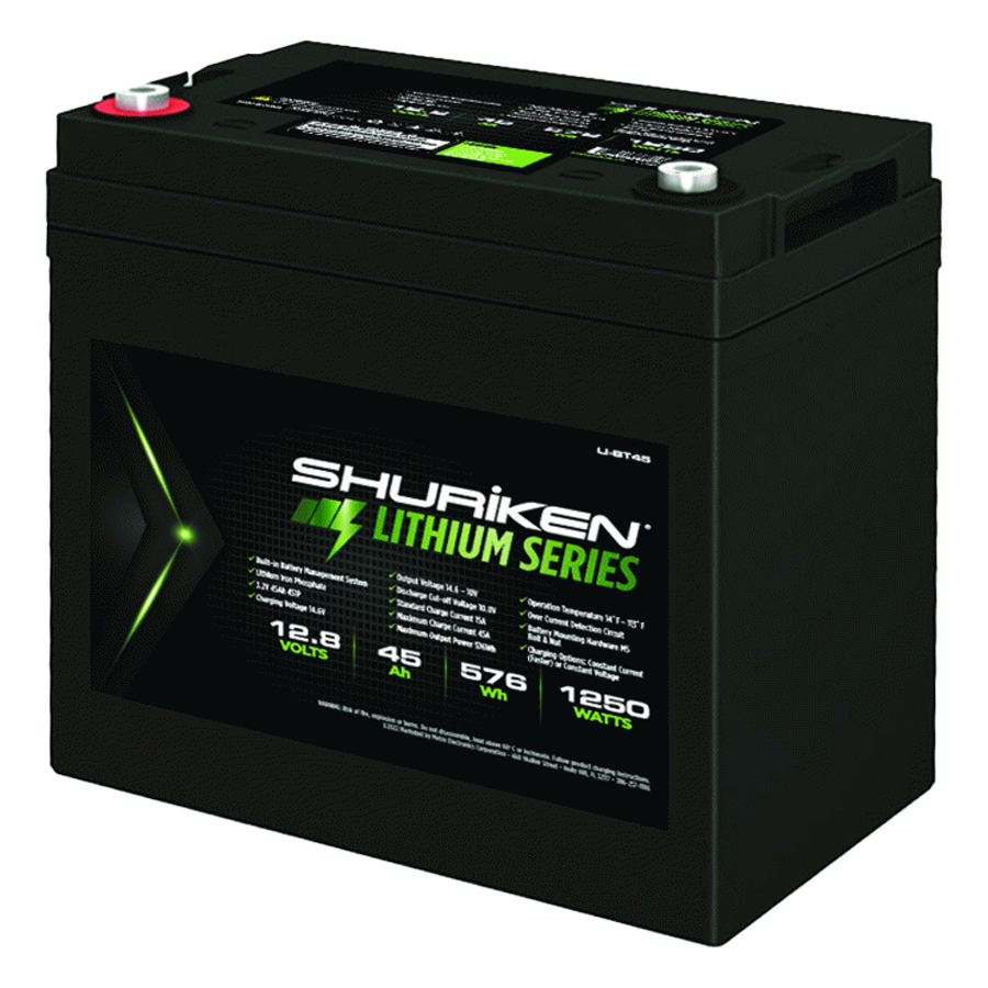 Shuriken LI-BT45 1250W / 45 Amp Hours Lithium Iron Battery