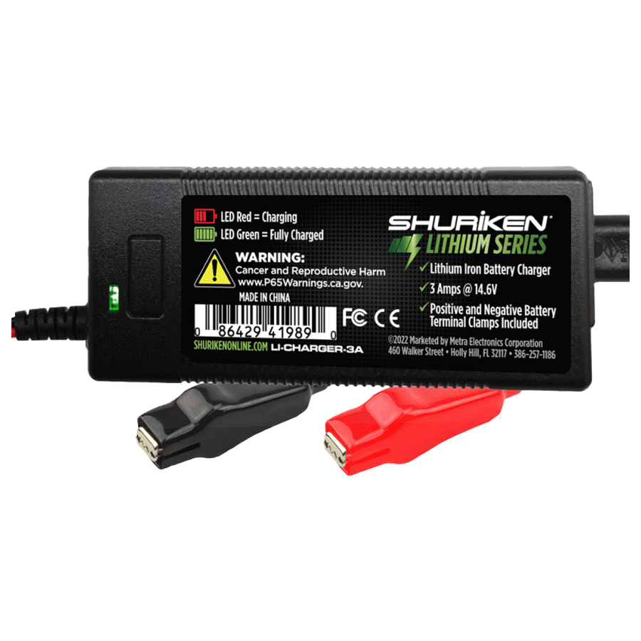 Shuriken LI-CHARGER-3A 3-Amp Lithium Battery Charger