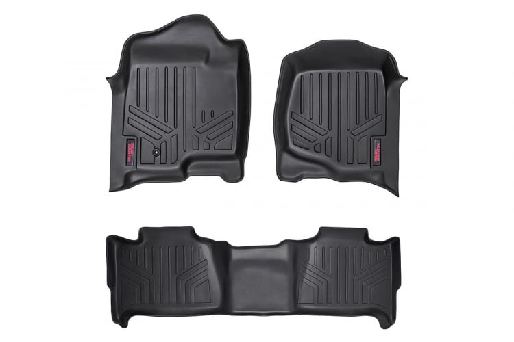 Rough Country M-20715 Floor Mats FR & RR | Chevy/GMC Tahoe/Yukon 2WD/4WD (2007-2014)