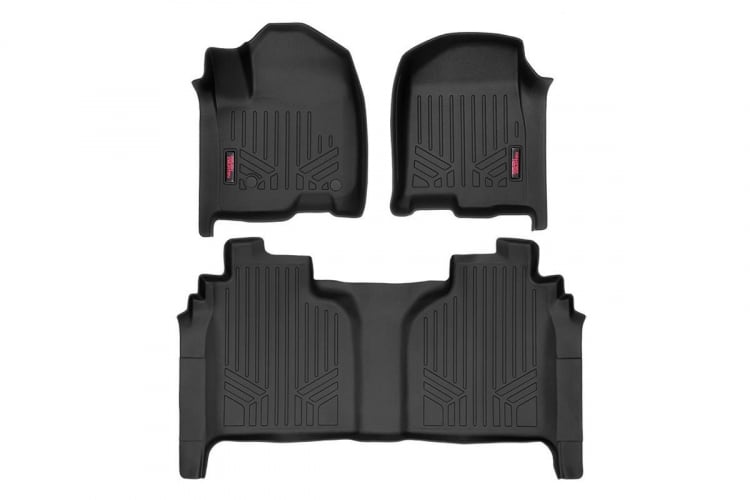 Rough Country M-21612 Floor Mats Chevy/GMC 1500/2500HD/3500HD (19-24)