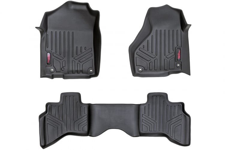 Rough Country M-30212 Floor Mats FR & RR | Quad Cab | Dodge 1500 2WD/4WD (2002-2008)