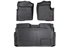 Rough Country M-50912 Floor Mats FR & RR | 1 Ret Hook | Ford F-150 2WD/4WD (2009-2012)