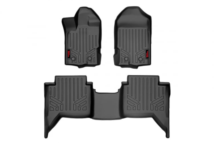 Rough Country M-51002 Floor Mats FR & RR | Ford Ranger 2WD/4WD (2019-2024)