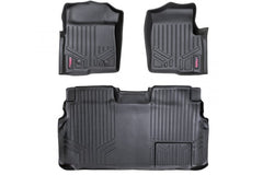 Rough Country M-51112 Floor Mats FR & RR | 2 Ret Hook | Ford F-150 2WD/4WD (2011-2014)