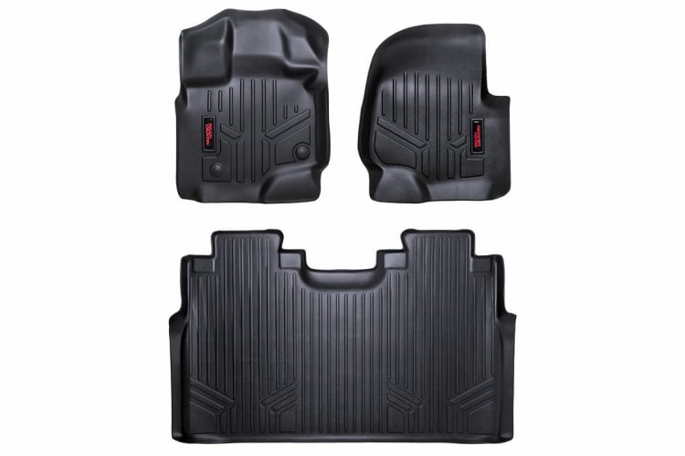 Rough Country M-51512 Floor Mats Ford F-150 (15-24)/F-150 Lightning (22-24)/Raptor (17-24)