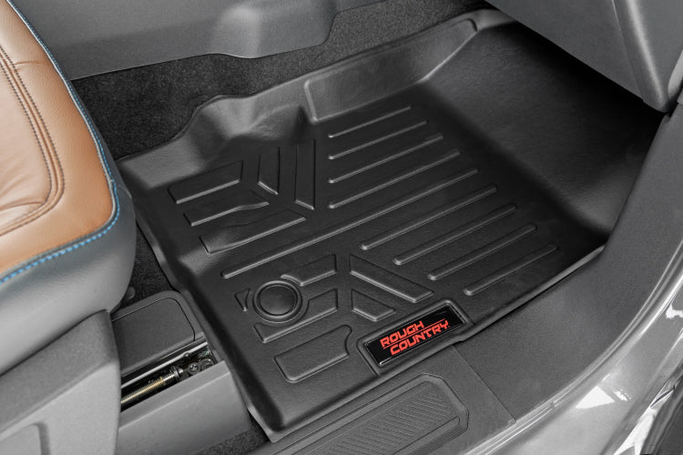 Rough Country M-5160 Floor Mats Front | Bucket | Ford Bronco 4WD (2021-2024)