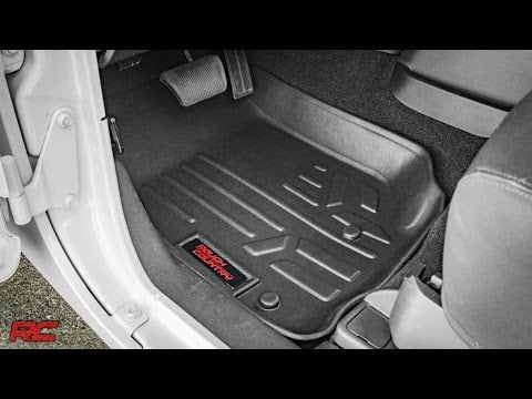 Rough Country M-60200 Floor Mats Front | Jeep Wrangler TJ (97-06)/Wrangler Unlimited (04-06)