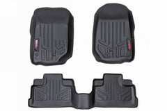 Rough Country M-61412 Floor Mats FR & RR | 4 Door | Jeep Wrangler Unlimited 4WD (2014-2018)